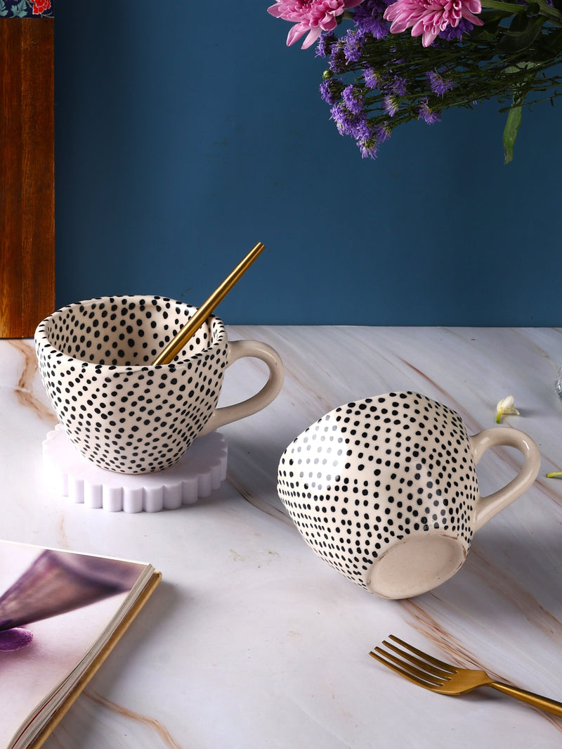 Itsy Bitsy Polka Dot Handmade Mug - Set of 2