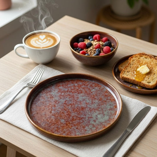 Rustic Earth Studio Pottery Deep Sided Plate Medium - Pack of one