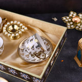 Luxury Victorian Teaset with Gold - Diwali Tray Hamper