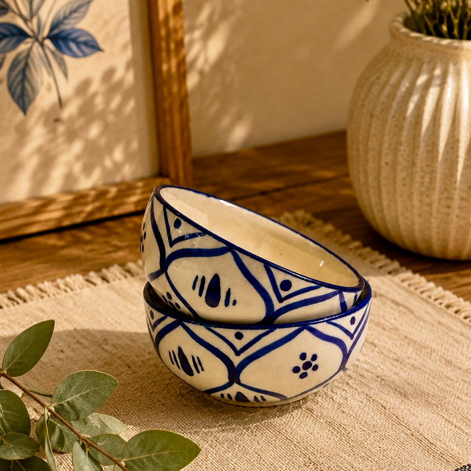 Vanya Handpainted Portion Bowl - Set of 2