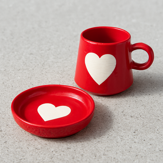 Eternal Heart Duo Mug and Snack Plate