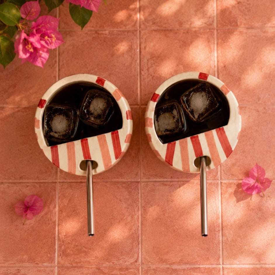 The OG Diet Coke Sippers - with stainless steel straws - Pack of 2 - Dispatch time 3 working days