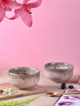 Pastel Pink Studio Pottery Snack Bowls