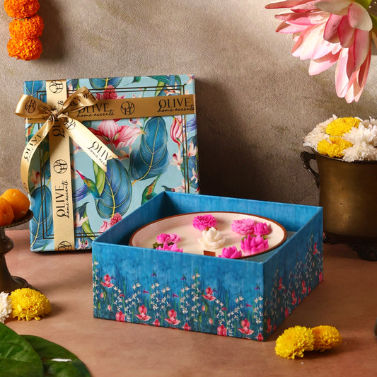 Luminous Lotus Bowl Candle Gift Hamper