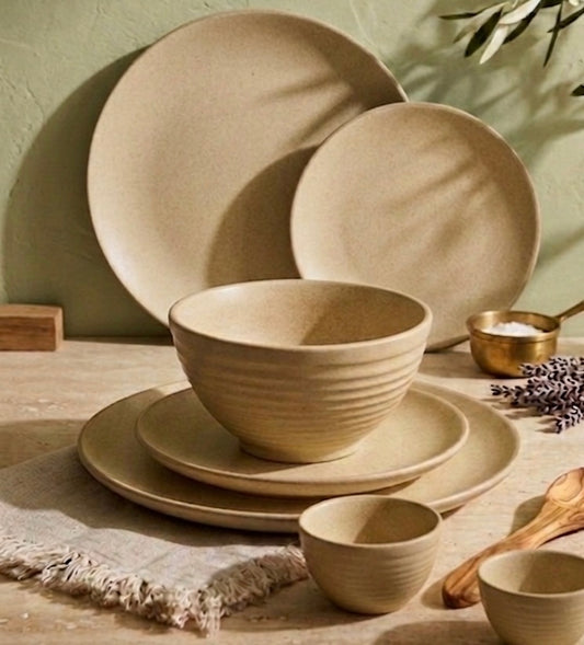 Sienna Sands Studio Pottery Dinner Set for 2 - 7 pieces