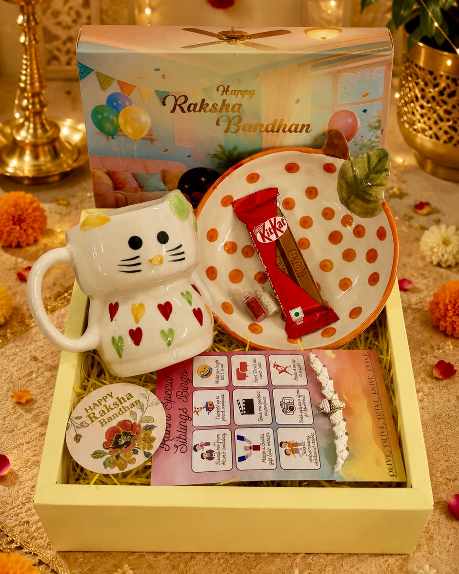 Rakhi Gift Hamper - Kitty Hugs for Brother