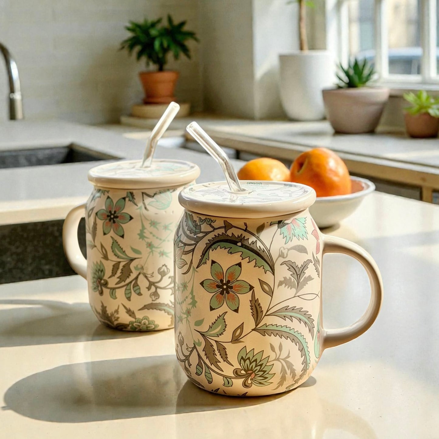 Phool Bagh Ceramic Sipper