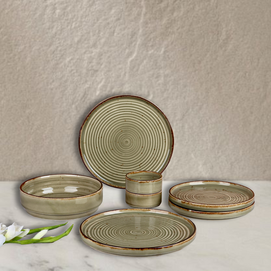 Adah Studio Pottery Dinner Set for 2 - 7 pieces