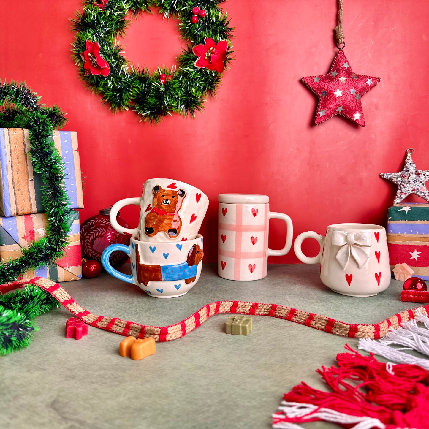The Holiday Heartwarming Mugs - Set of 4