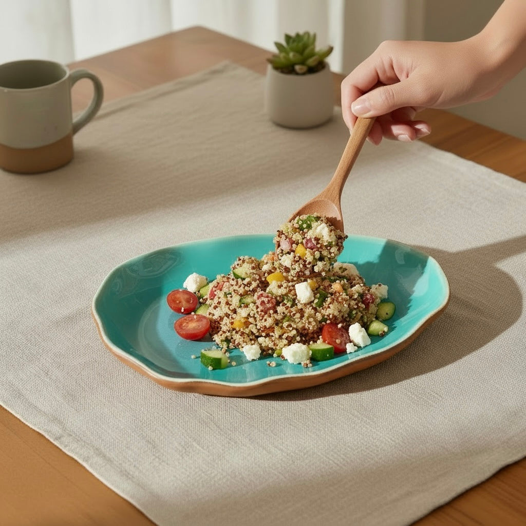 Ocean Whisper Studio Pottery Serving Platter