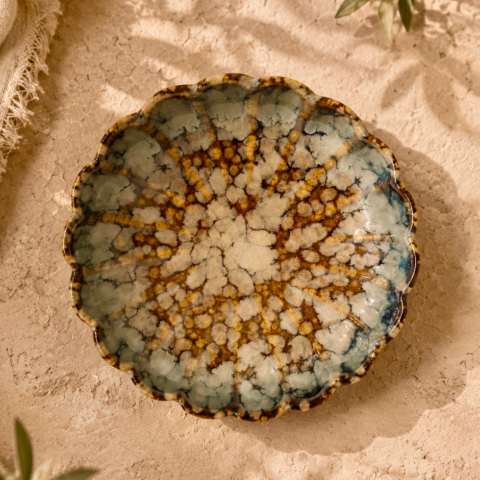 Hazel Studio Pottery Scalloped Plate or Trinket Dish