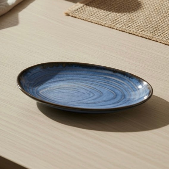 Shell Studio Pottery Small Tapas Plates for Individual Appetizers or Desserts - Pack of two