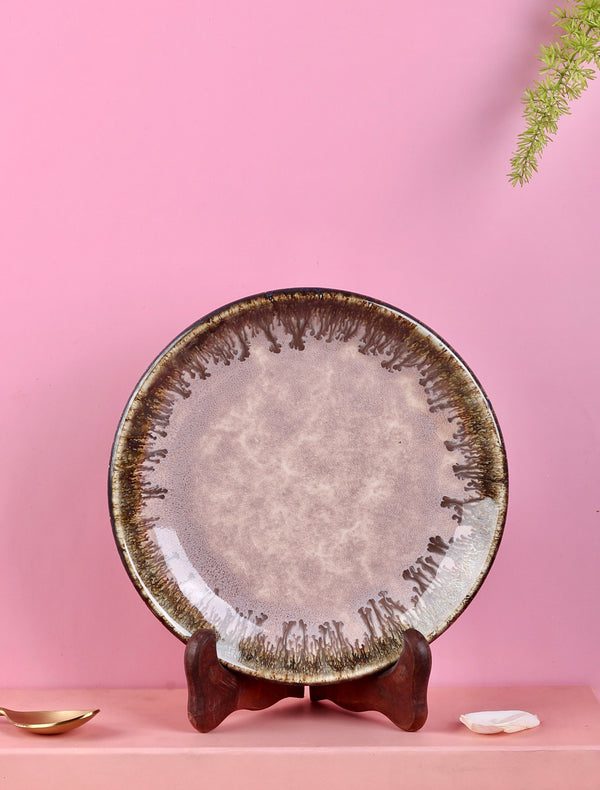 Pastel Pink Studio Pottery Quarter Plate