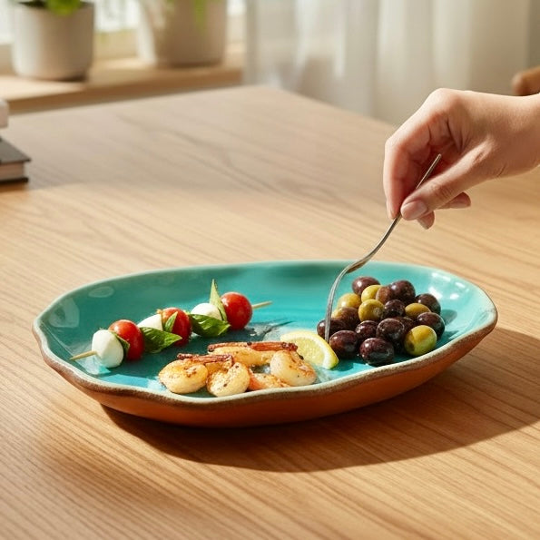 Ocean Whisper Studio Pottery Serving Platter