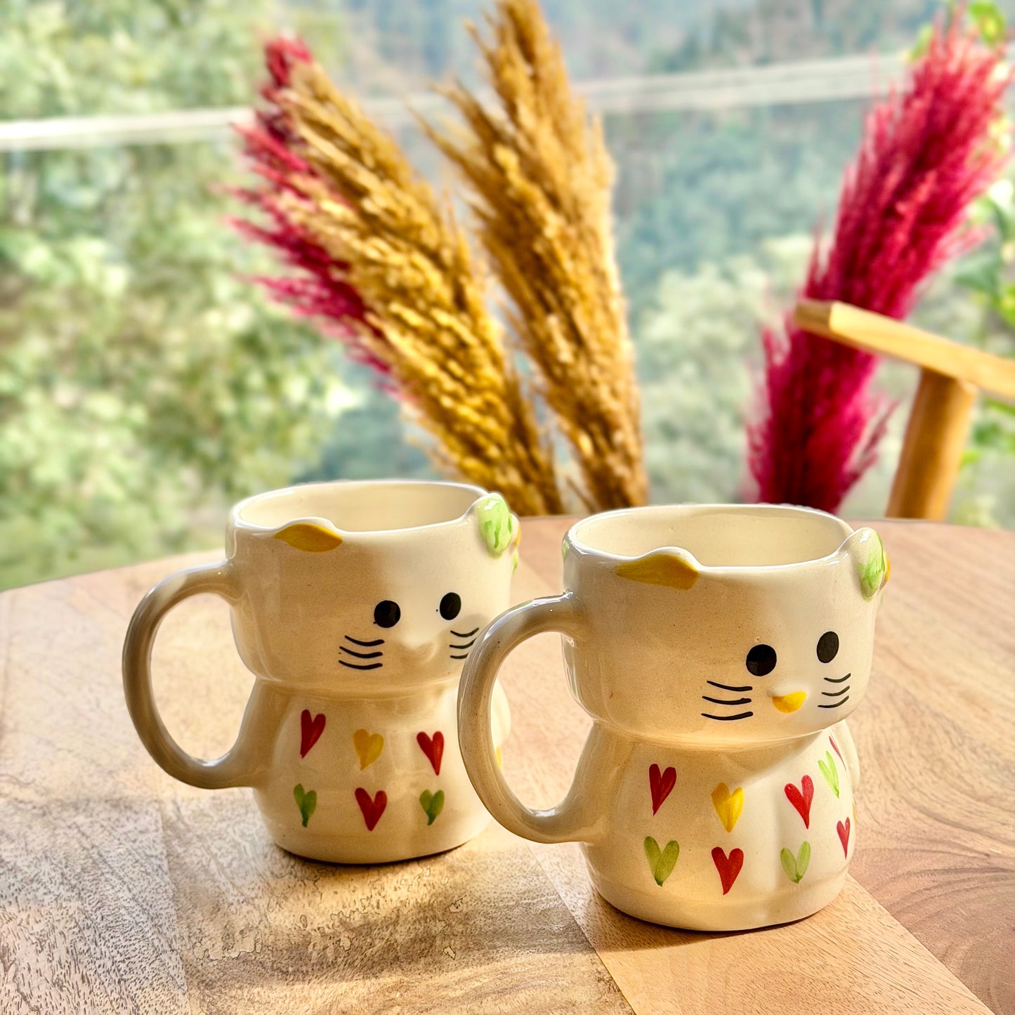 Snuggle Kitty Mugs - Set of 2
