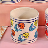 Cheerful Ceramic Handpainted Planters - Multicolour