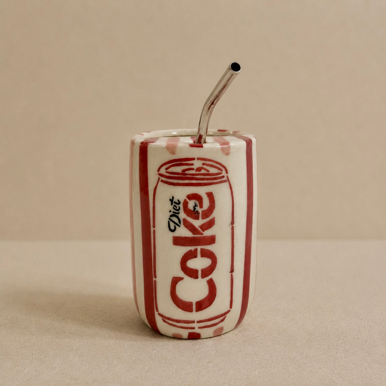 Diet Coke Sipper with stainless steel - Pack of two with imperfections (Please review before ordering)