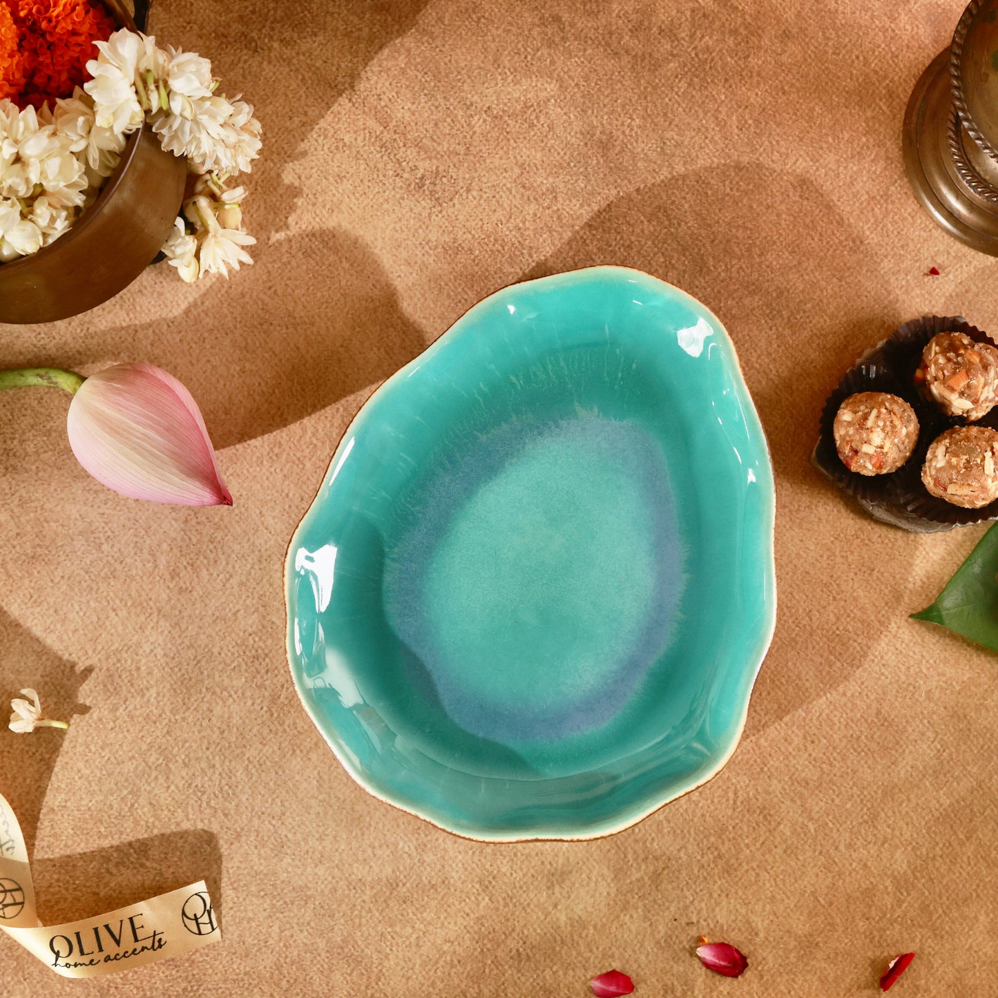 Ocean Whisper Studio Pottery Serving Platter