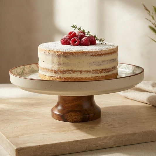 Phool Bagh Ceramic Cake Stand