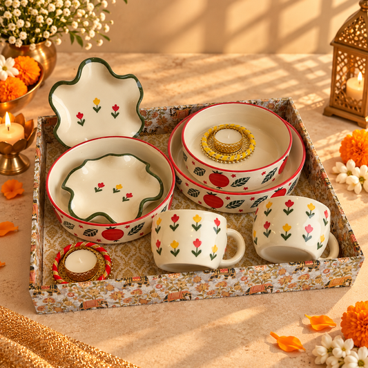 Blushing Orchard Festive Tray Hamper
