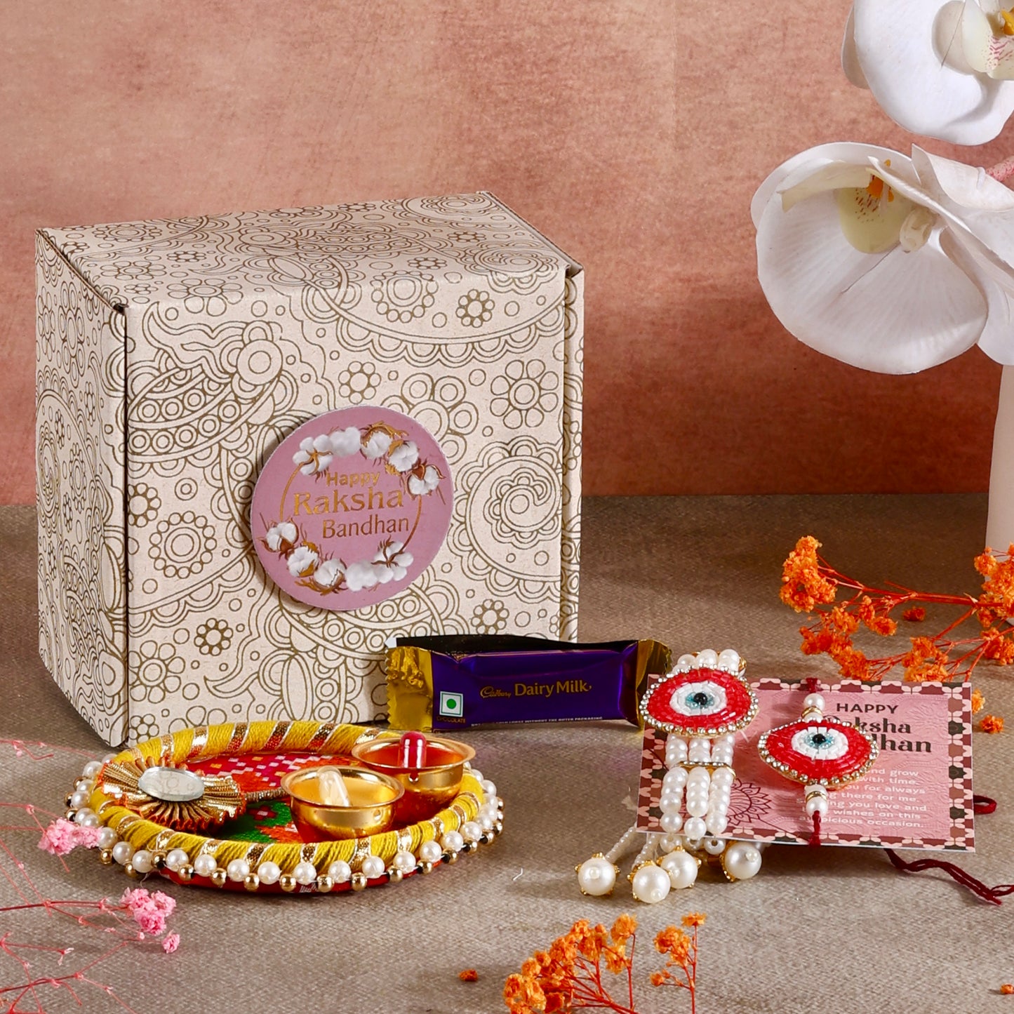 Mini Rakhi Gift Hamper - Eyeconic Bond for Bhaiya Bhabhi