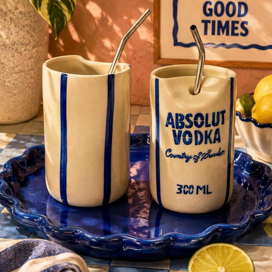 Absolut Vodka Sippers - with stainless steel straws