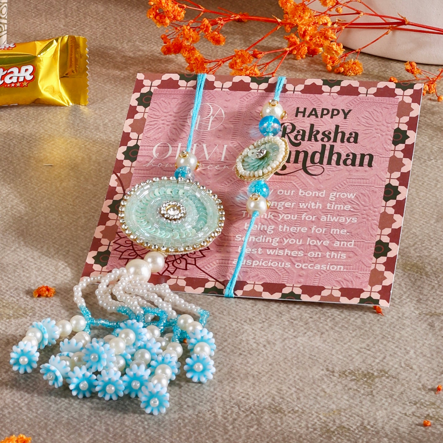 Mini Rakhi Gift Hamper - Sibling Affection for Bhaiya Bhabhi