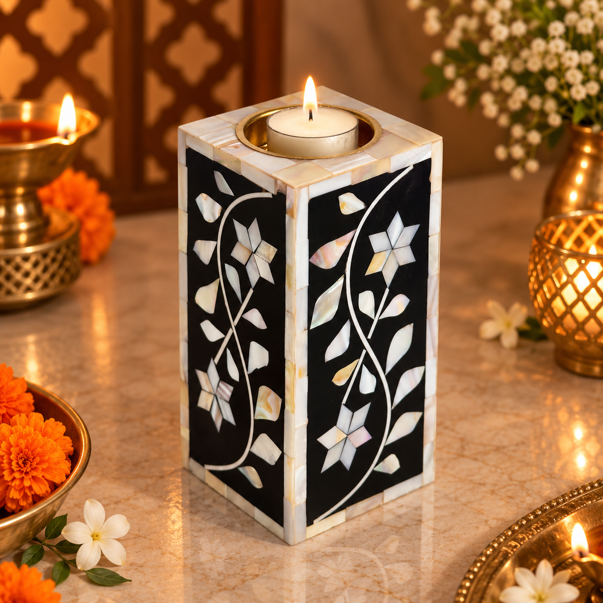 Sitara Aura Candle Stands