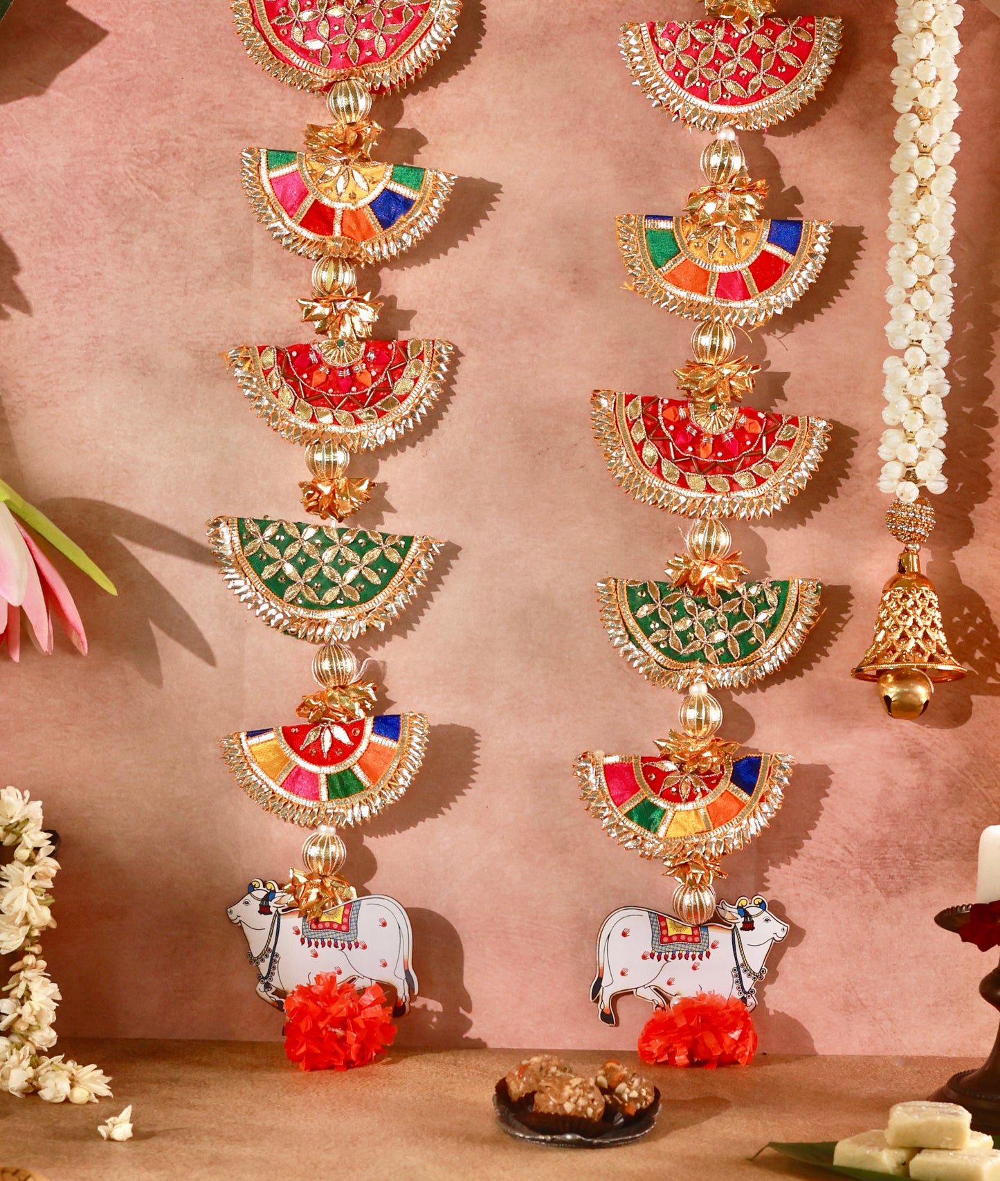 Gau Gauri Blessings - Festive Door Hangings or Toran (Pair)