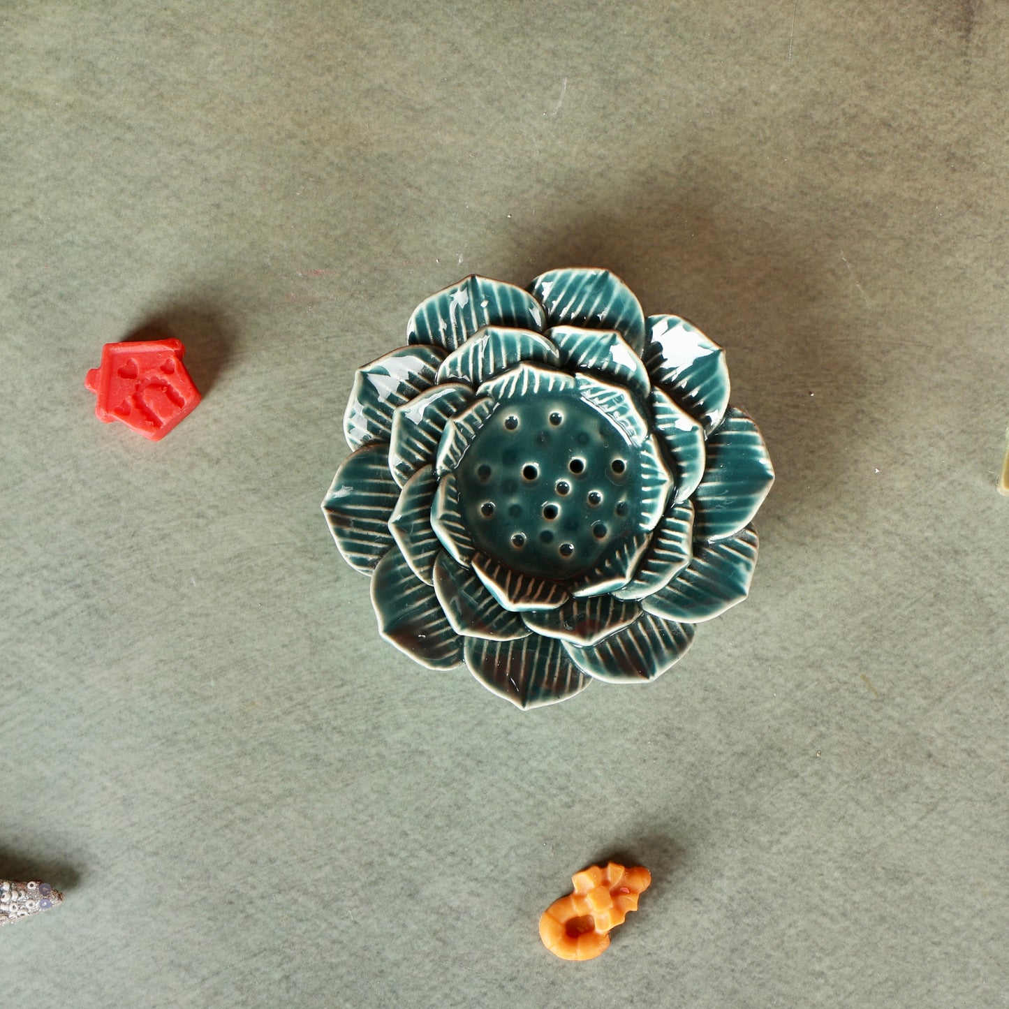 Incense stick or t-light flower holder