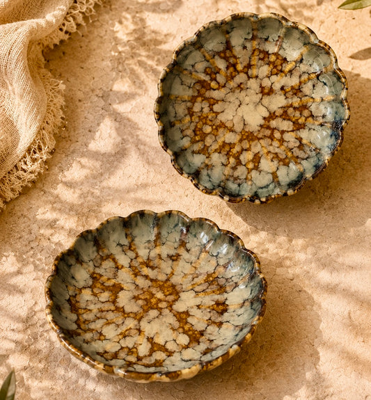 Hazel Studio Pottery Scalloped Plate or Trinket Dish