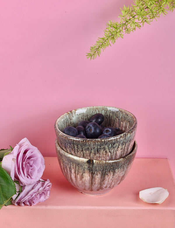 Pastel Pink Studio Pottery Portion Bowl