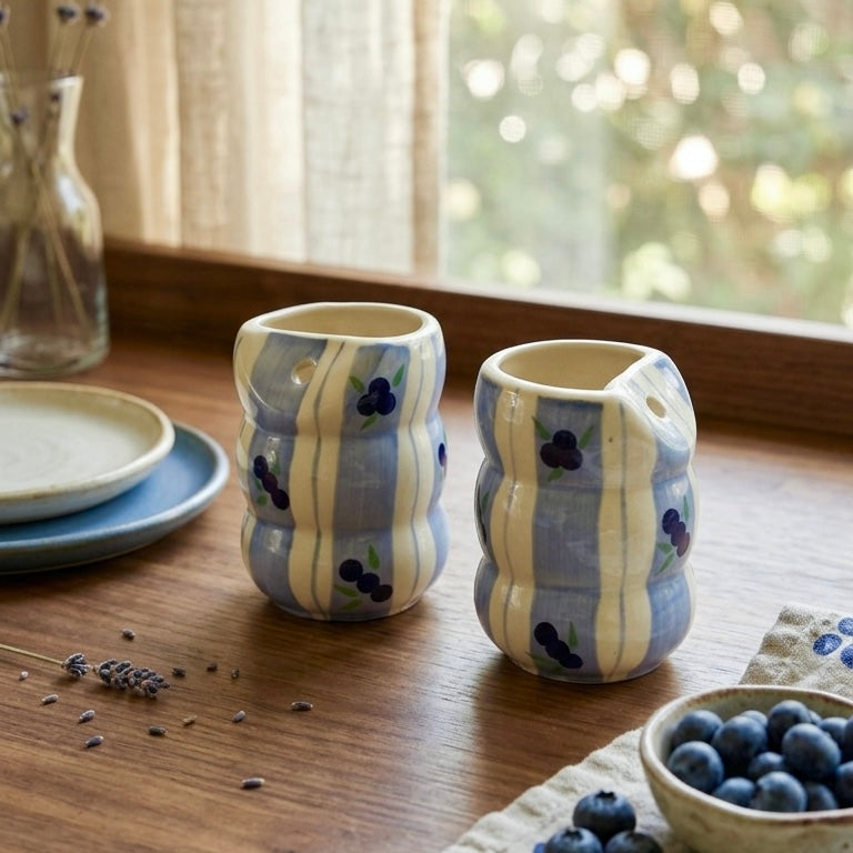 Blueberry Bailey Ceramic Sipper