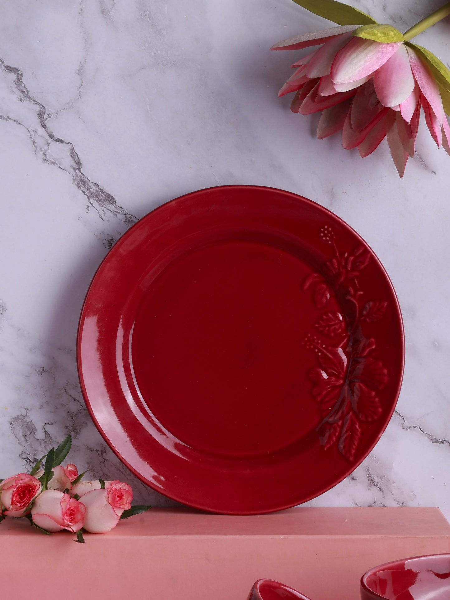 Hibiscus Bloom 7 piece Dinner Set