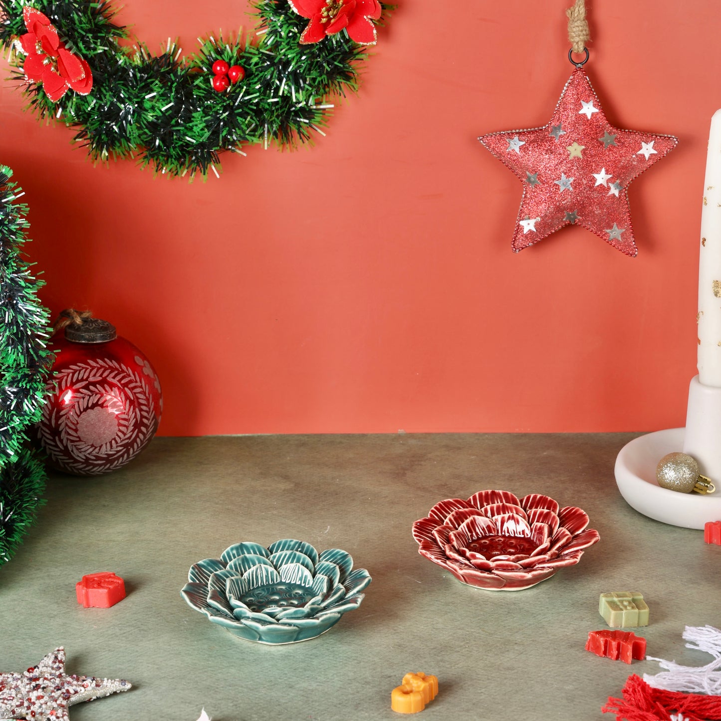 Incense stick or t-light flower holder