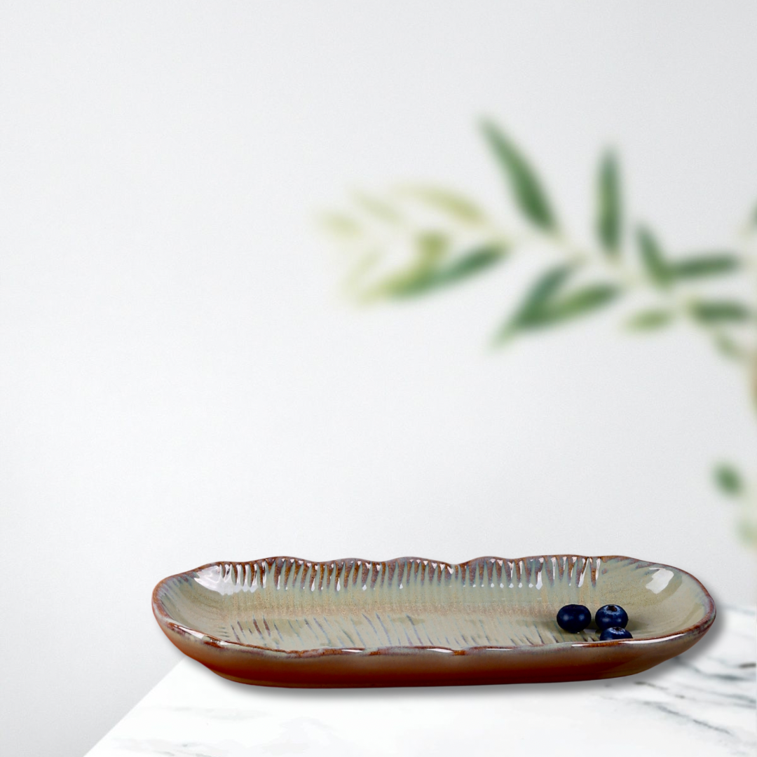 Earthy Ritual Studio Pottery Boat Platter