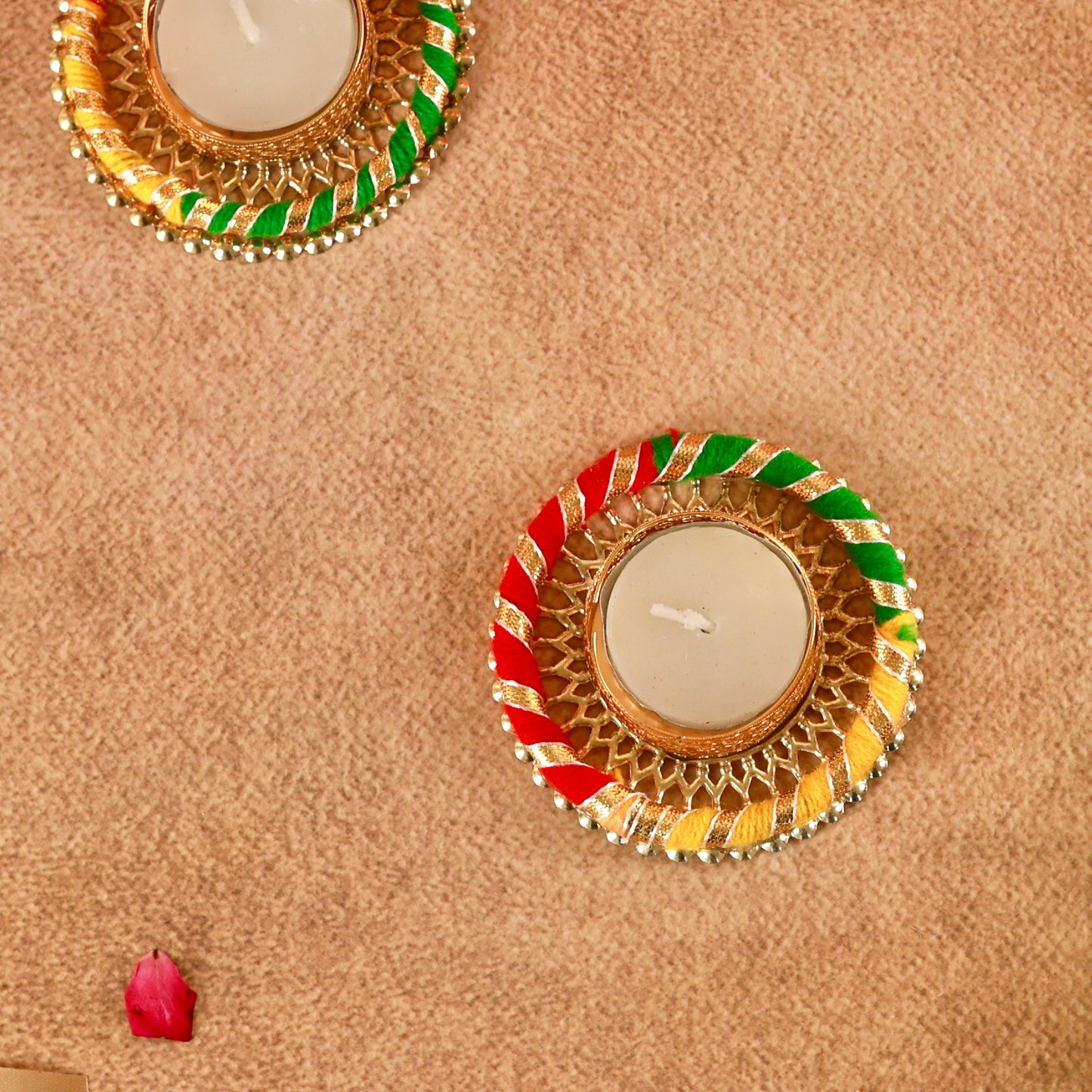 Rang Jyoti T light holders (Set of 6)