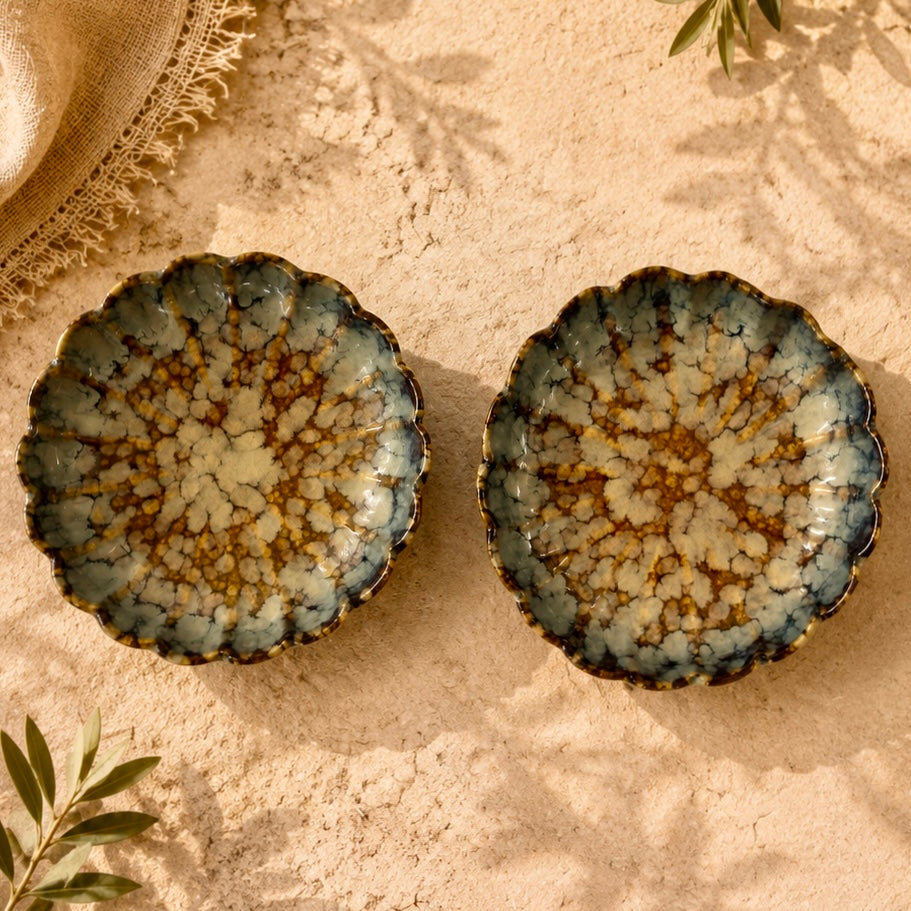 Hazel Studio Pottery Scalloped Plate or Trinket Dish