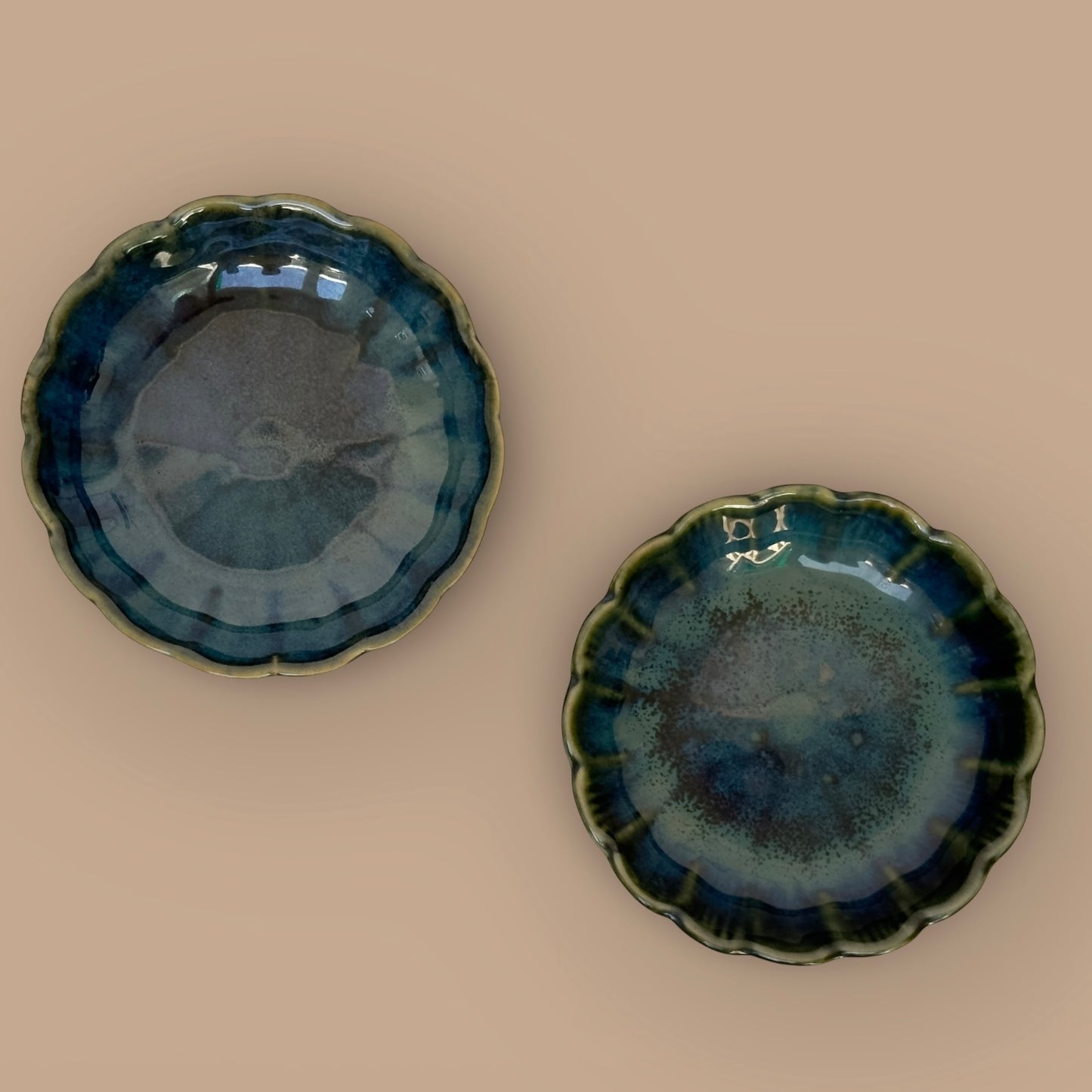Veda Scalloped Mini Tapas Bowls - Set of 2