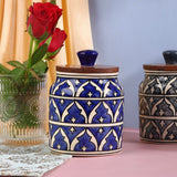 Mughal Handpainted Airtight Ceramic Jars