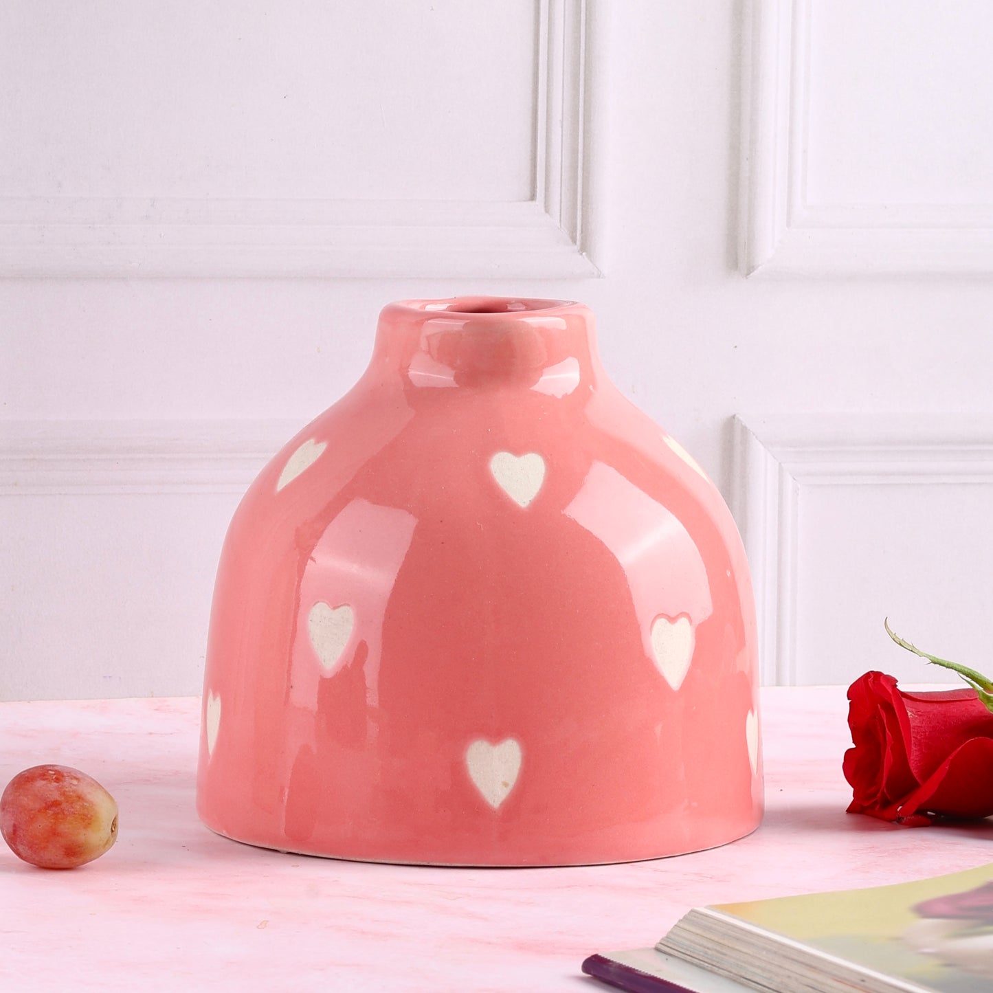 Beating Heart Pink Jug Vase