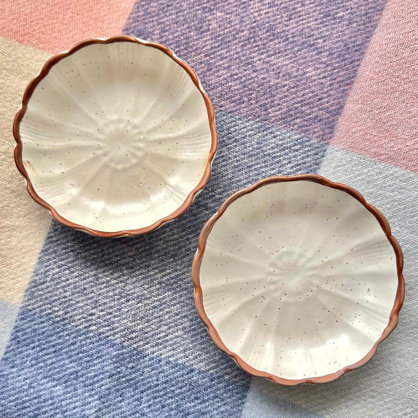 Nira Scalloped Mini Tapas Bowls - Set of 2