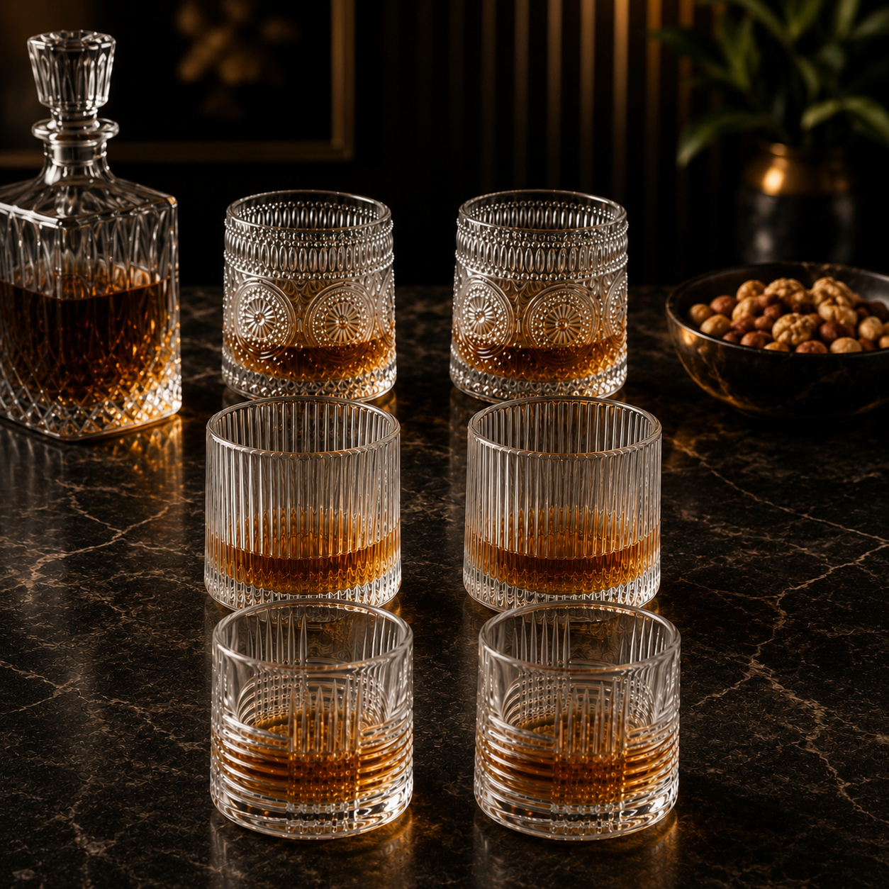Studio Helena Dancing Glasses for Juices and Whiskey - Set of 6