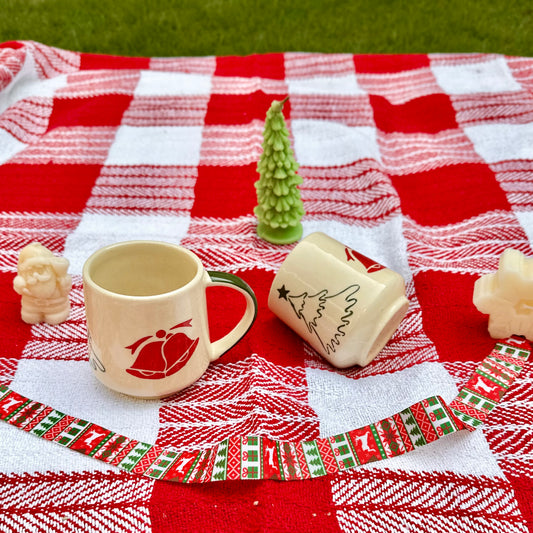 Holiday Cheer Stoneware Mug - Set of 2
