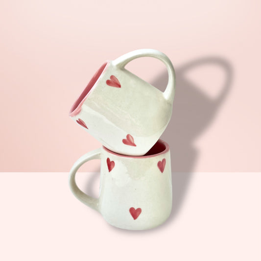 Irresistible Heart Mugs - Set of 2