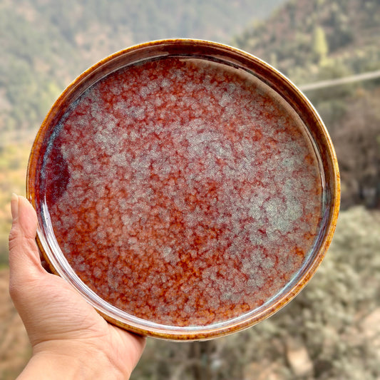 Rustic Earth Studio Pottery Deep Sided Plate Medium - Pack of one