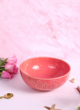 Pink Renee Studio Pottery Serving Bowl Large