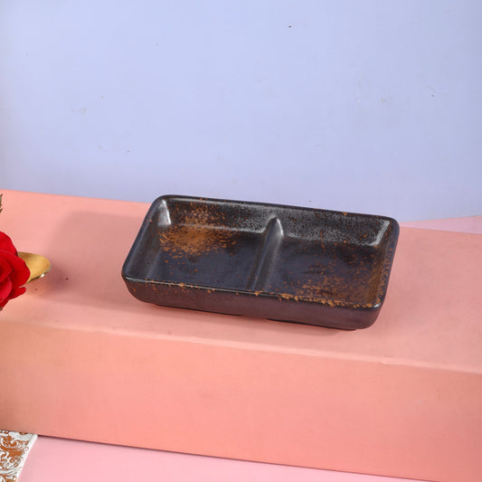 Asian Dip Plate - 2 Compartments
