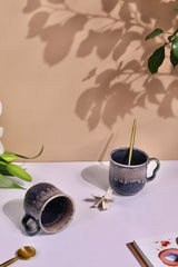 Trellis Small Embossed Studio Pottery Mug Collection