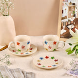 Daisy Handpainted Cup and Saucer